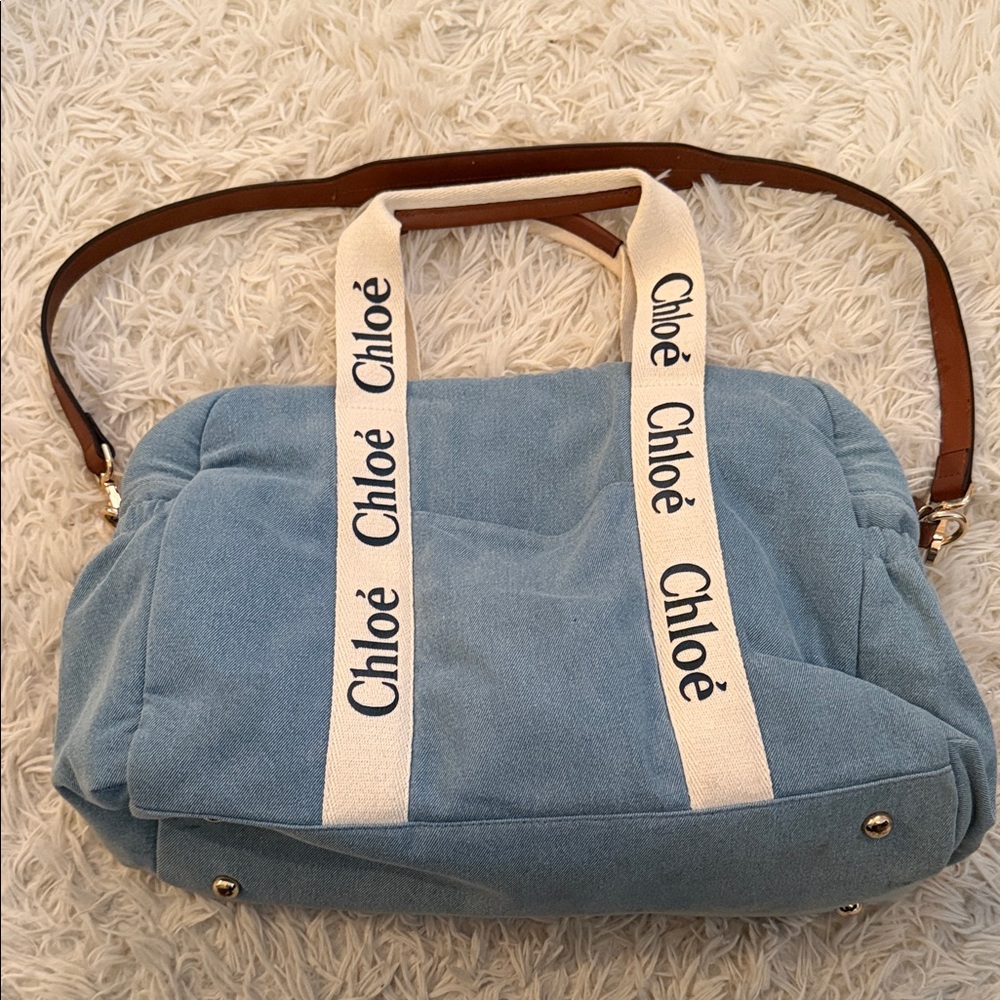 Chloe Denim Diaper Bag